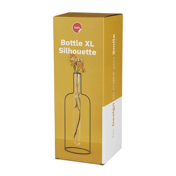Balvi - Bottle Vase Silhouette XL Black