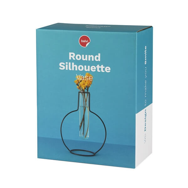 Balvi - Round Silhouette Black Vase