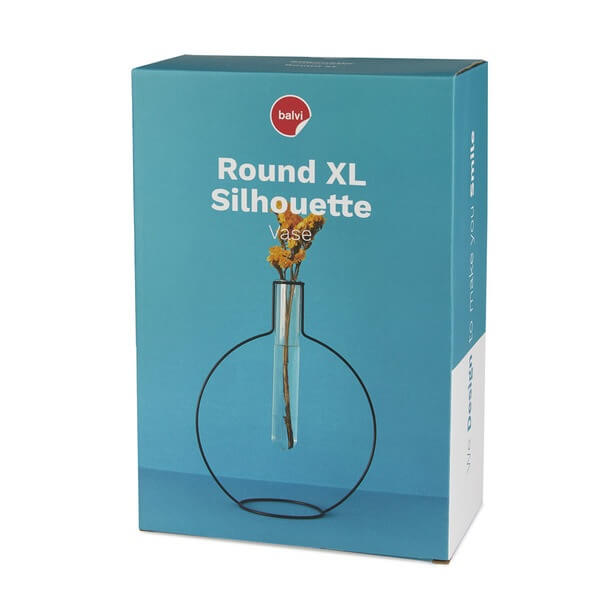 Balvi - Round Silhouette XL Vase Black