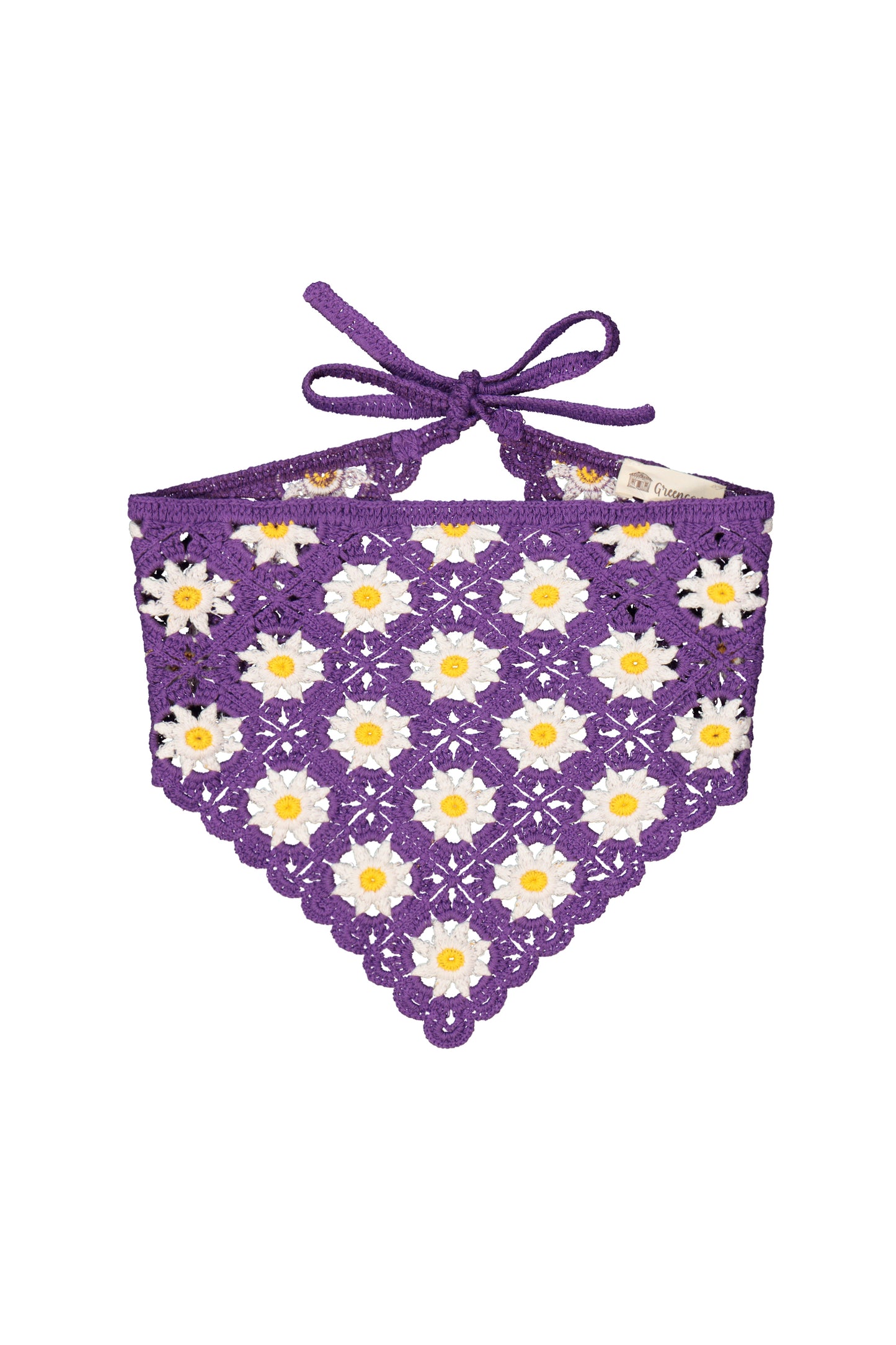 SODA - Daisy Crochet Bandana - Purple