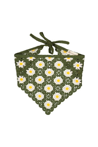 SODA - Bandana Crochet Daisy - Green