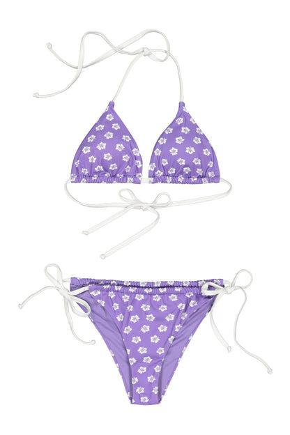 Bikini triangolo fantasia hibiscus