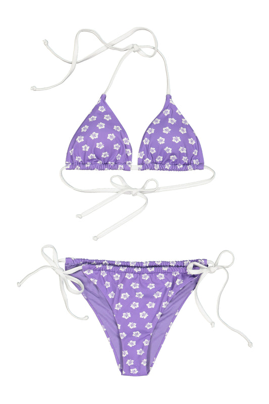 Bikini triangolo fantasia hibiscus