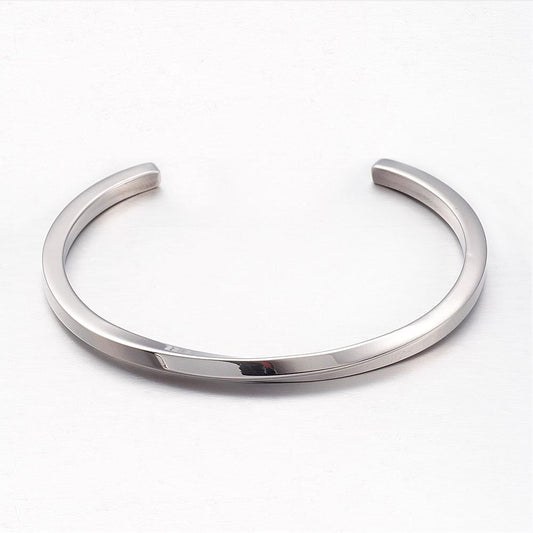 SODA - rigid twisted steel bracelet