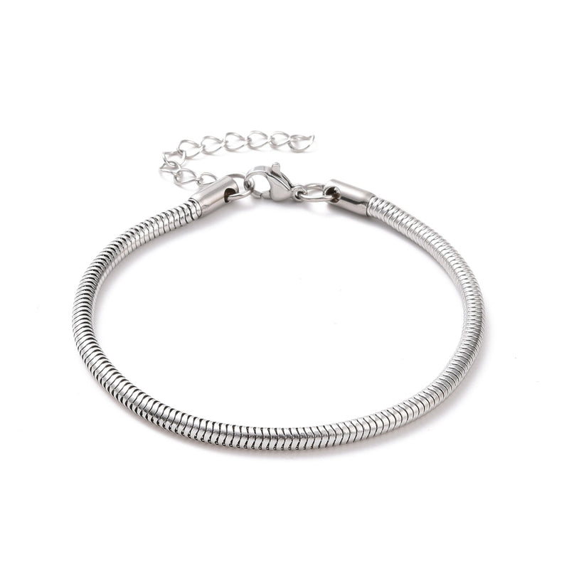 SODA - Bracciale acciaio snake 4 mm