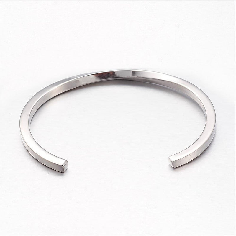 SODA - rigid twisted steel bracelet