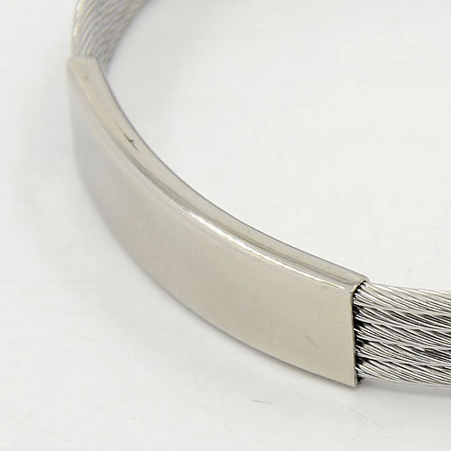 SODA - rigid multi-strand steel bracelet