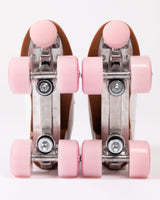 FLAMOGUEO - White 4-wheel skates with pink details - RODEO