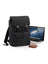 SODA - Zaino Vintage Laptop Backpack - Nero/Nero