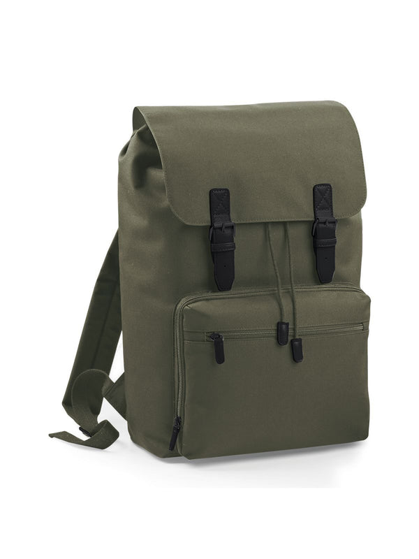 SODA - Zaino Vintage Laptop Backpack - olive green/black