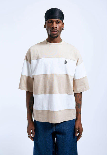 Dr Denim - Curtis tee - Pale Troupe Stripe