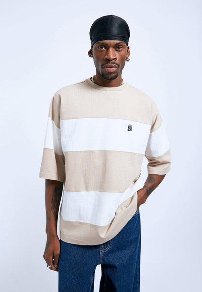 Dr Denim - Curtis tee - Pale Troupe Stripe