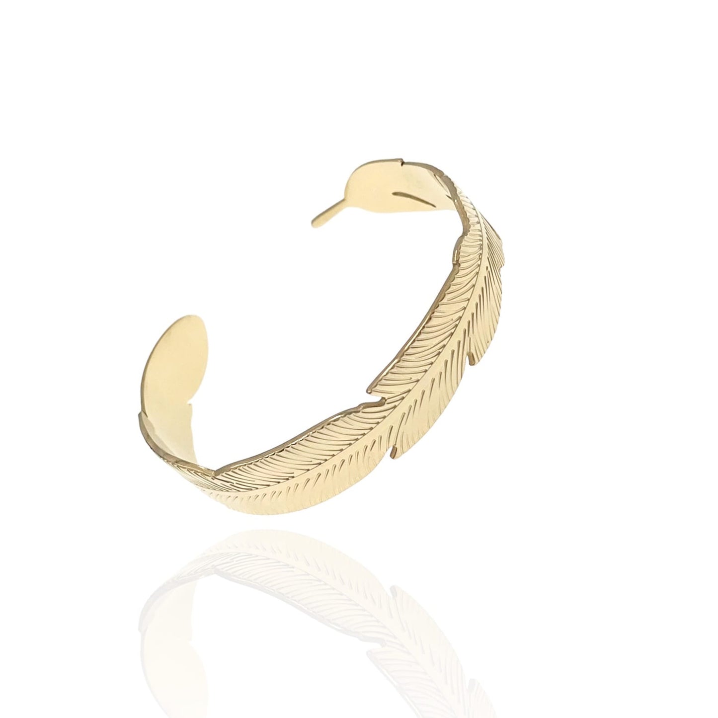 SODABIJOUX - Gold feather bracelet