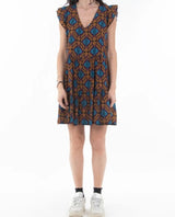 LIBERTY - one size geometric patterned dress