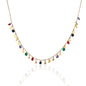 SODABIJOUX - steel necklace with color pendants - Gold