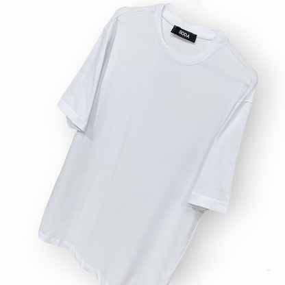 SODA - Made in Italy semi over t-shirt - White