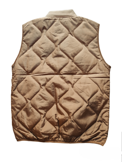 SODA - gilet trapuntato -  nocciola