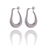 SODABIJOUX - Steel drop earrings - silver