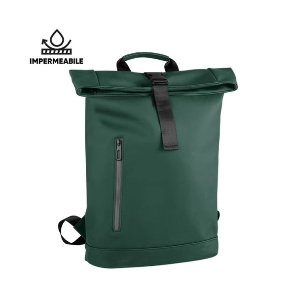 SODA - Waterproof backpack in matte PU - Green 