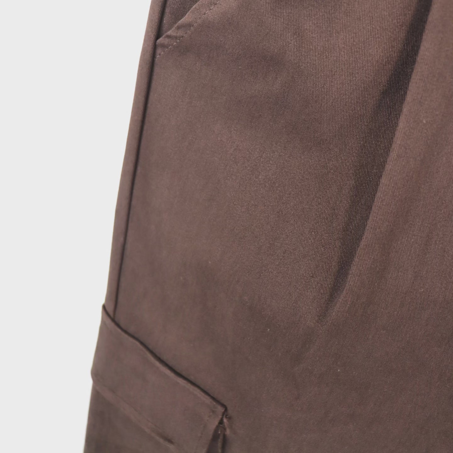 SODA - cargo trousers with pleats - coffee