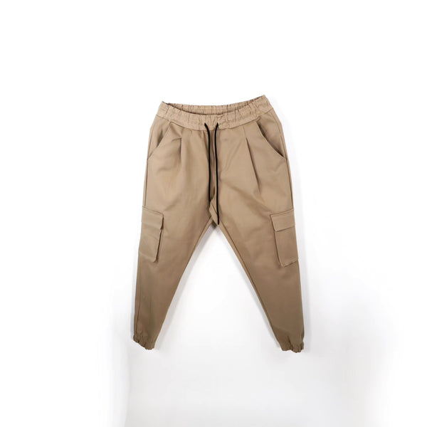 SODA - pantalone cargo con pinces - beige