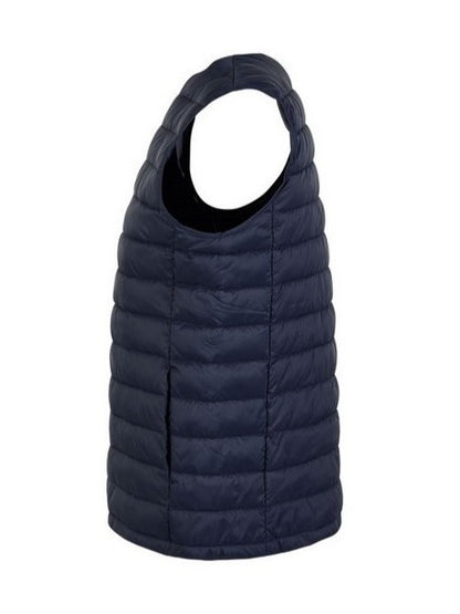 SODA STUDIO - gilet trapuntato con bottoni - blu notte