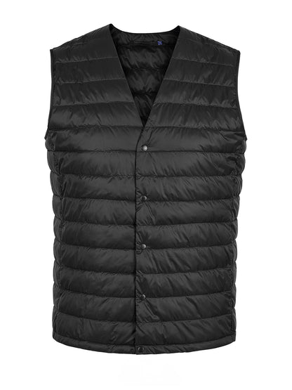 SODA STUDIO - gilet trapuntato con bottoni -  Nero