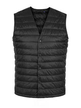 SODA STUDIO - gilet trapuntato con bottoni -  Nero