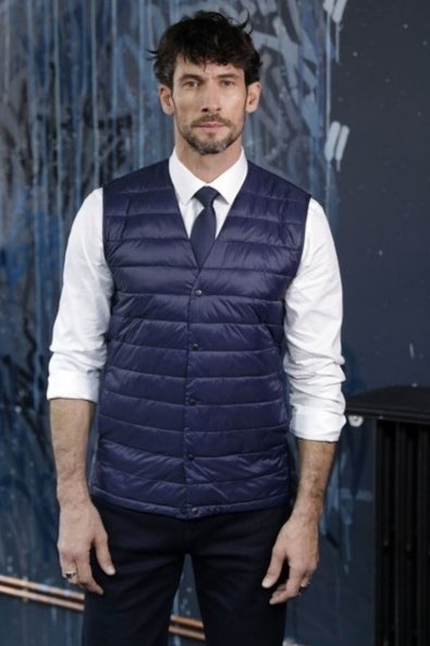 SODA STUDIO - gilet trapuntato con bottoni -  Nero