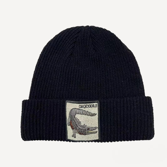 SODA - Cappello Beanies Patch - Crocodile Black