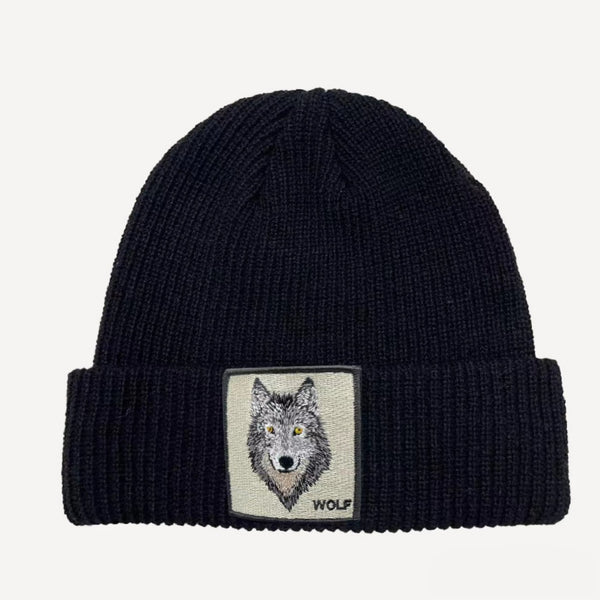 SODA - Cappello Beanies Patch - Wolf Black