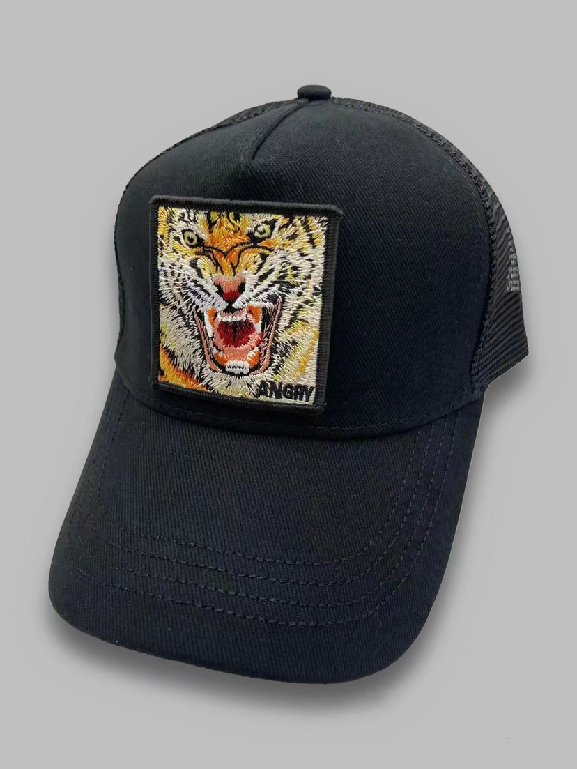 SODA - animal cap cappello trucker -   Angry Black