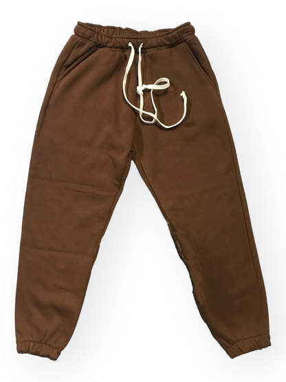 Soda - pantalone jogger Felpa Fluffy - Caffè