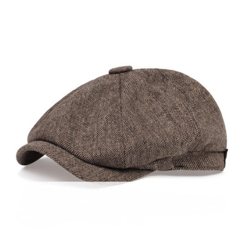 SODA - Cappello Coppola in tessuto Tweed - Marrone