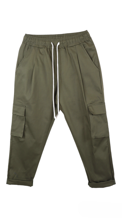 SODA - pantalone cargo con pinces - Verde Militare