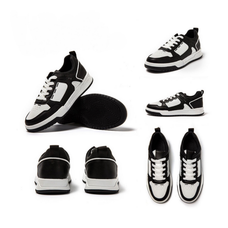 SODA - Sneakers S003 BLACK/WHITE