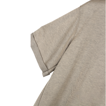 SODA - t-shirt Made in Italy cotone fiammato - Taupe