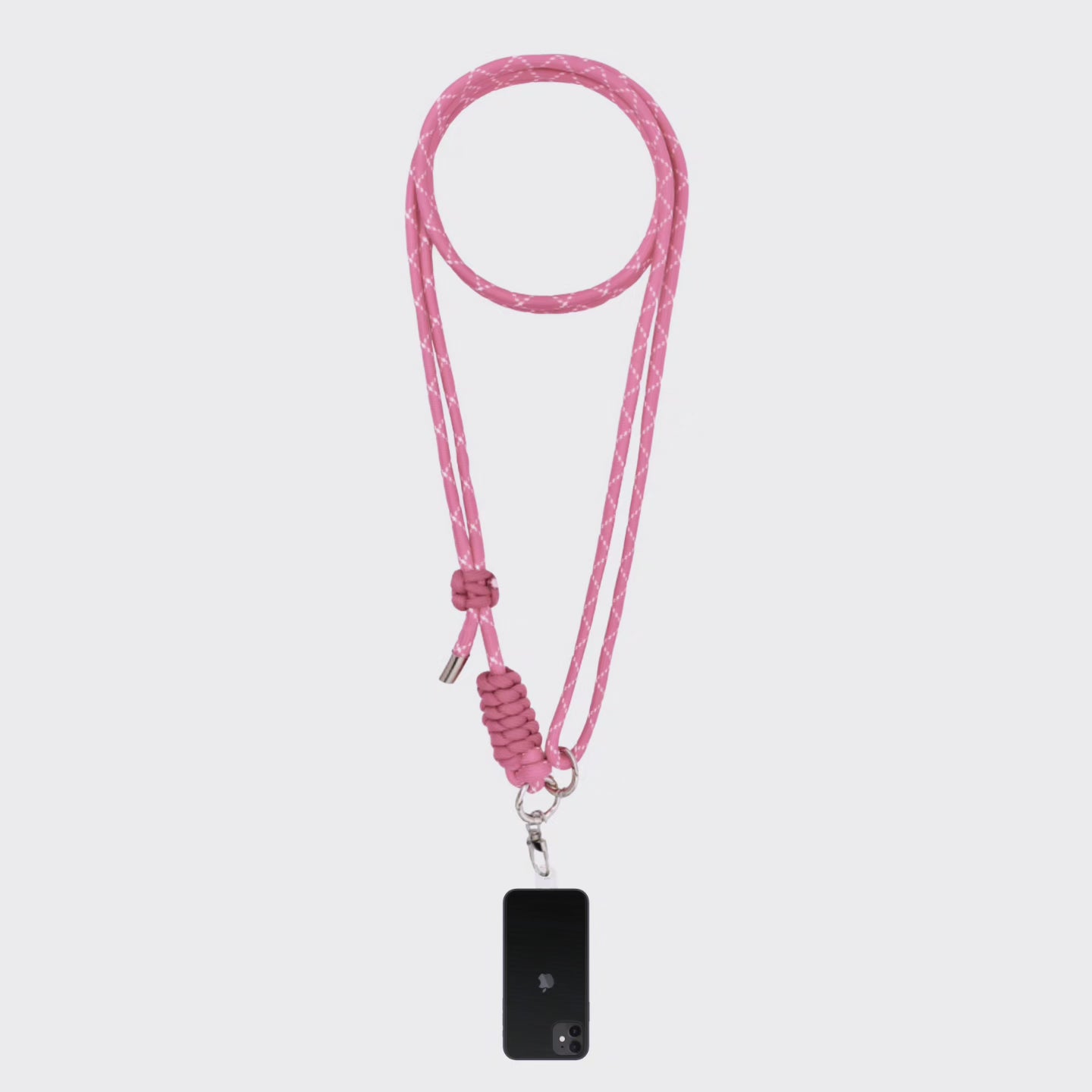 SODA STUDIO - phone strap - Fantasia Fucsia geometric