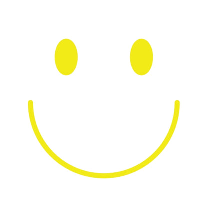 SODA HOME - Specchio quadrato smile giallo