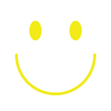 SODA HOME - Specchio quadrato smile giallo