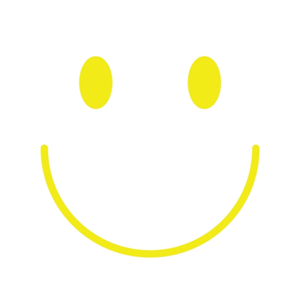 SODA HOME - Specchio quadrato smile giallo