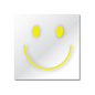 SODA HOME - Specchio quadrato smile giallo