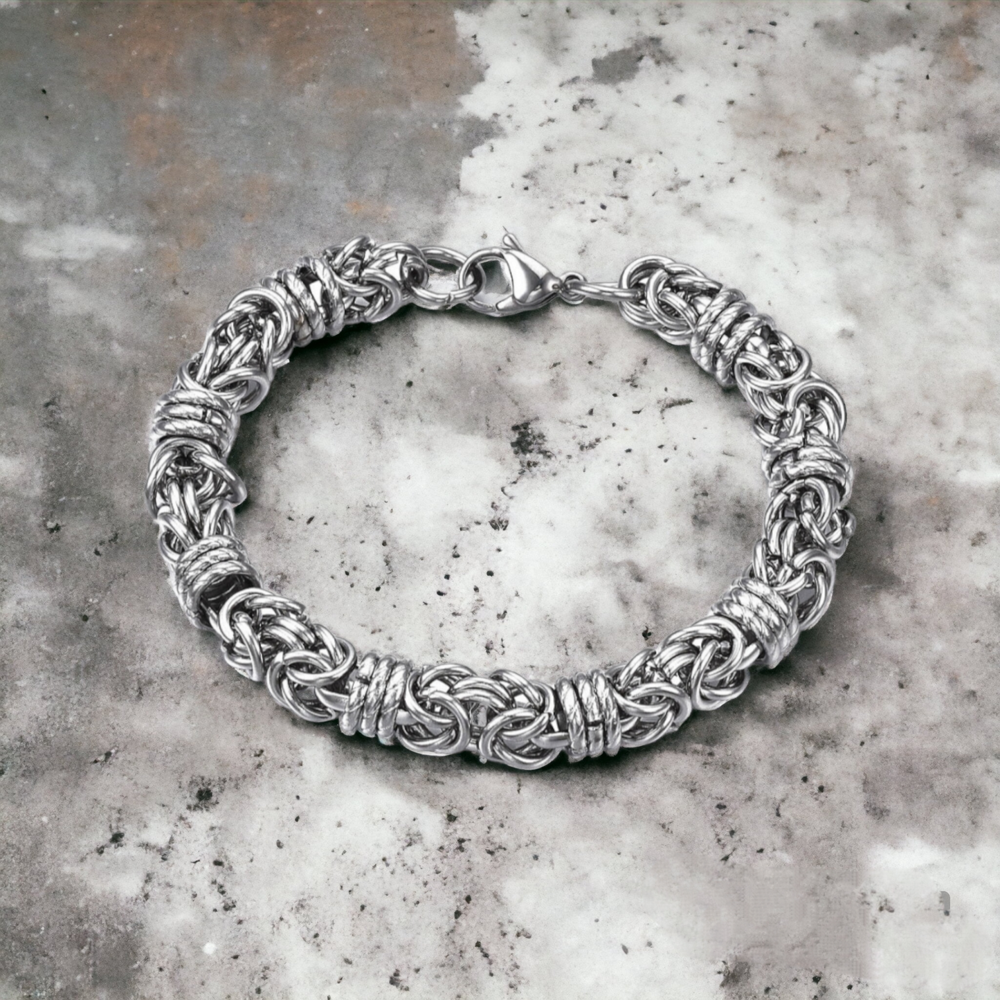 SODA - Vintage steel Byzantine mesh bracelet