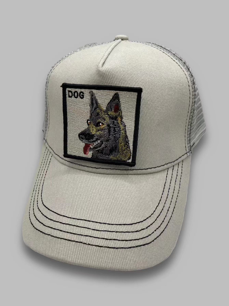 SODA - animal cap cappello trucker - Dog Beige