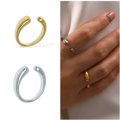 SODABIJOUX - Anello regolabile aperto sopra