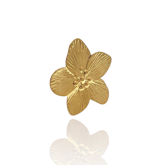 SODABIJOUX - Anello regolabile fiore grande