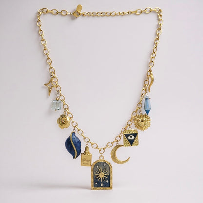 SODABIJOUX - Collana base oro con ciondoli