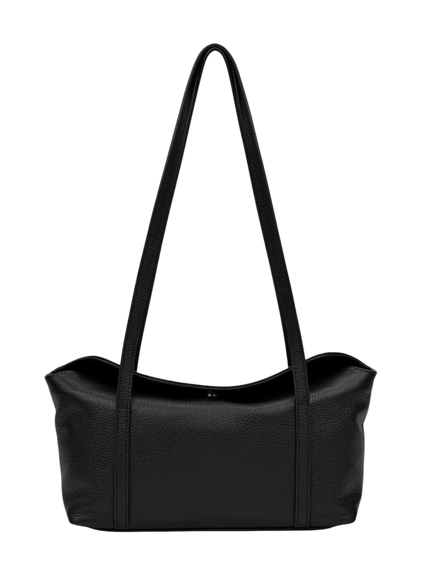 Borsa a spalla vera pelle - nera