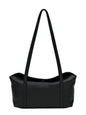 Borsa a spalla vera pelle - nera