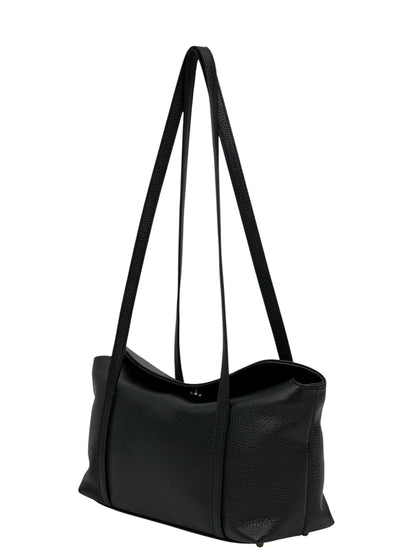 Borsa a spalla vera pelle - nera